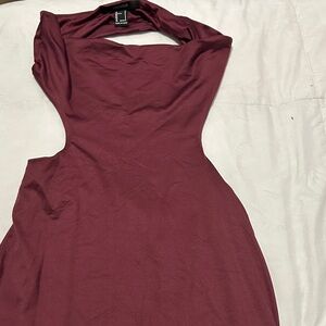 Forever 21 Backless Wine Dress